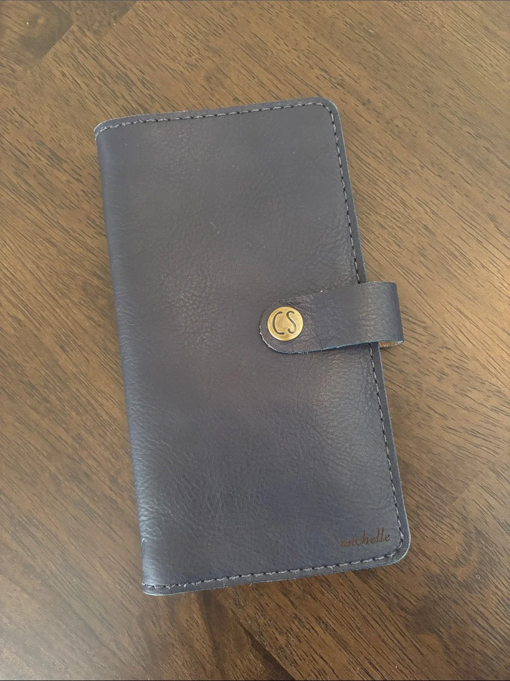 SALE Hobonichi Weeks Chic Sparrow Blue Leather Folio Travelers Notebook Cover